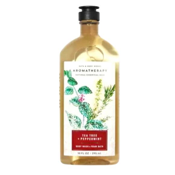 TEA TREE PEPPERMINT AROMATHERAPY BODY WASH & FOAM BATH BY BATH AND BODY WORKS - Picture 1 of 1